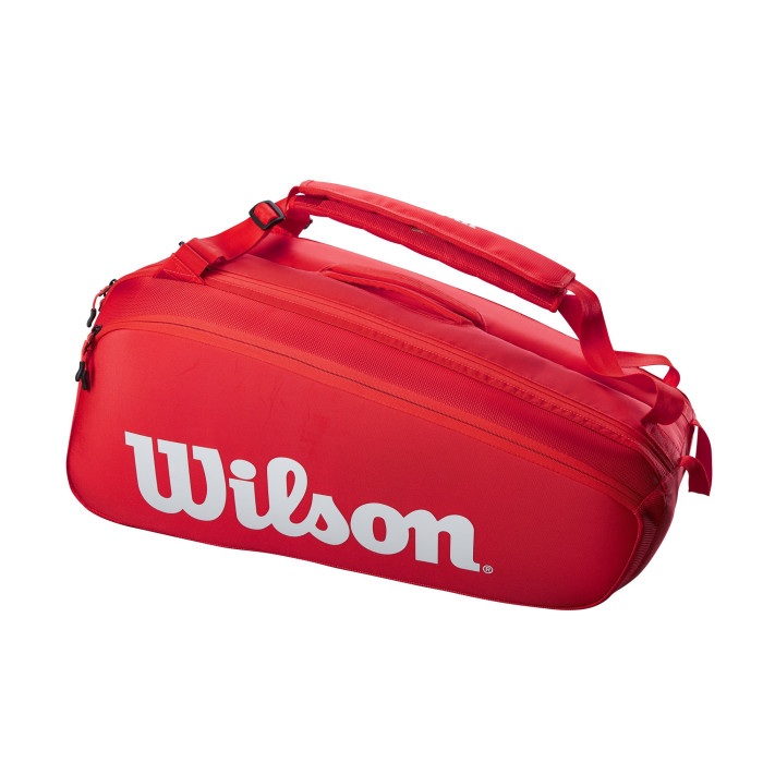 Wilson Borsa Super Tour 9 Racchette Pro Staff - nero, rosso