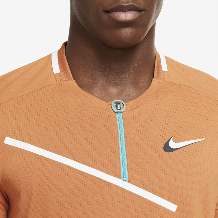 Nike Polo Slam 1/2 Zip Uomo Primavera 2022 - arancione