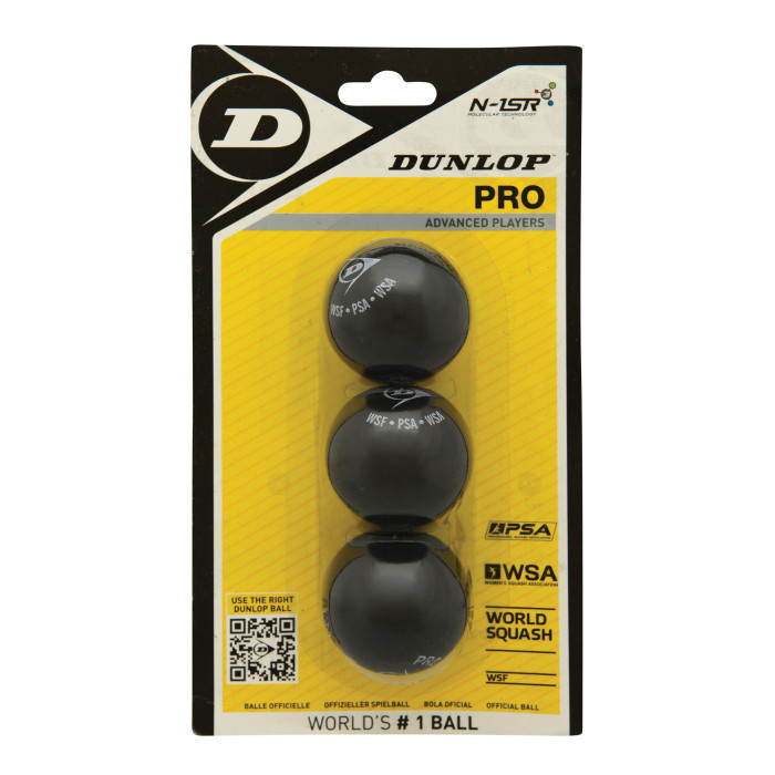 Dunlop 3 palline Pro Squash